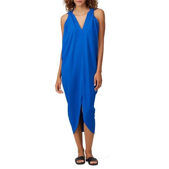 HATCH AMIRA MATERNITY CAFTAN DRESS COBALT BLUE - Picture 2 of 8